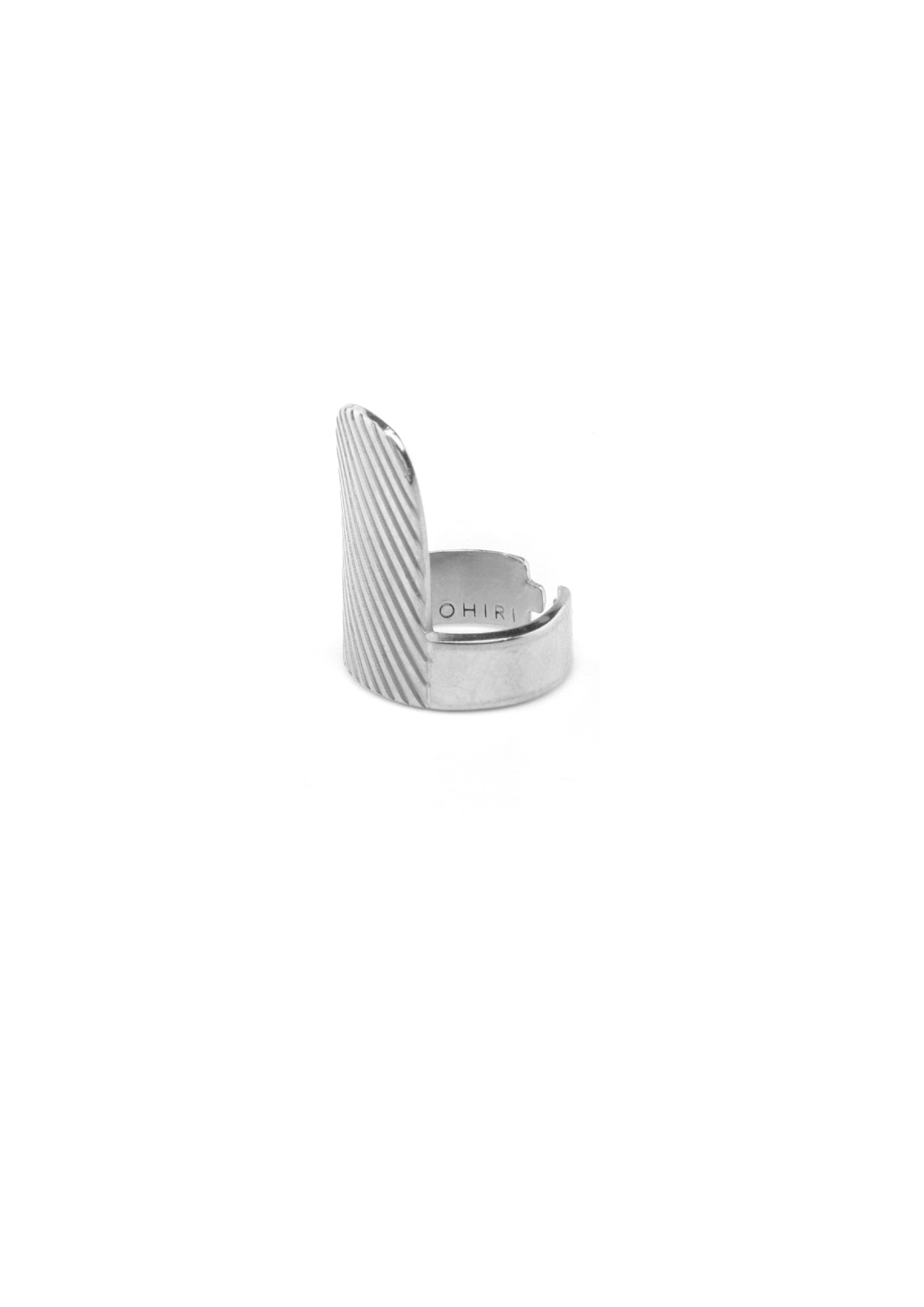 LINES SMALL NAIL RING SILVER