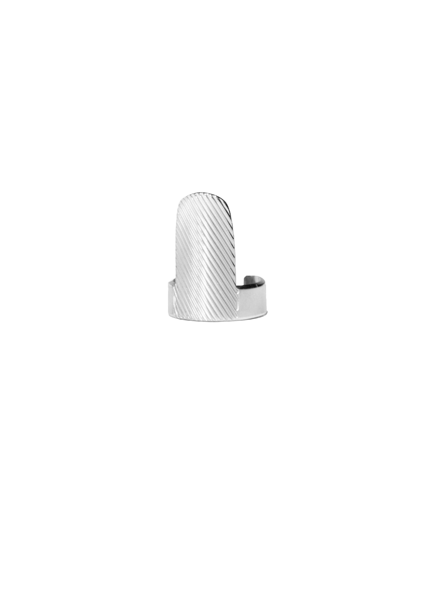 LINES SMALL NAIL RING SILVER