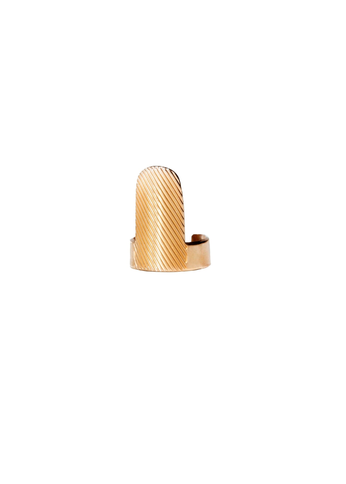 LINES SMALL NAIL RING VERMEIL