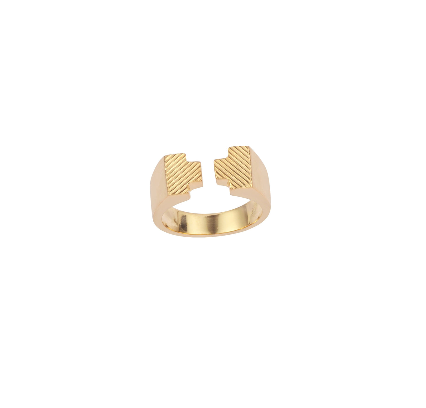 OHIRI - EHUNBA Signet Ring Gold Plated